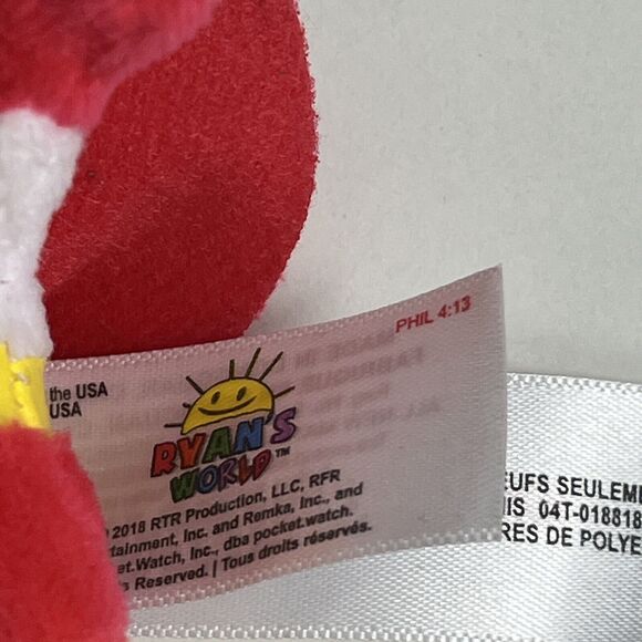 Headstart Ryan Titan Plush Keyring Hangtag Toy Doll Ring Boy Kid Panda Mask Hero - Picture 4 of 6